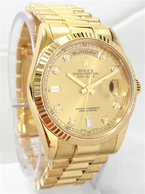 18k yellow gold presidential rolex|Rolex day date president 118238.